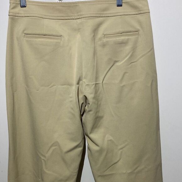 Liz Claiborne Women's Tan Audra Flat Front Straight Leg Dress Pants Size 10 - Picture 6 of 11
